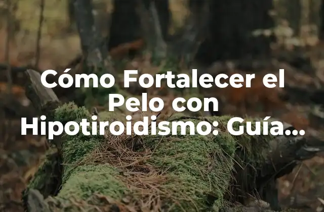 Cómo Fortalecer el Pelo con Hipotiroidismo: Guía Completa