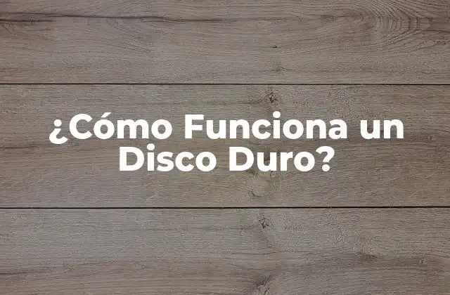 Componentes Básicos de un Disco Duro
