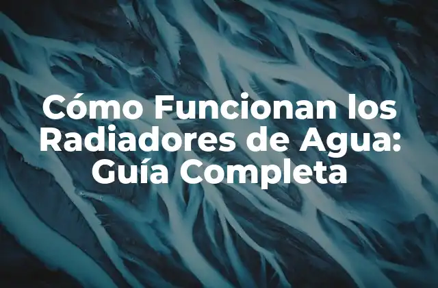 Cómo Funcionan los Radiadores de Agua: Guía Completa