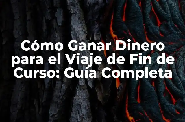 Cómo Ganar Dinero para el Viaje de Fin de Curso: Guía Completa