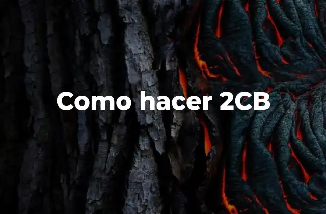 Como Hacer 2cb