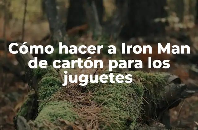 Cómo Hacer a Iron Man de Cartón para los Juguetes