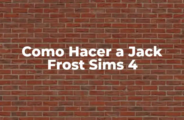 Como Hacer a Jack Frost Sims 4 2 Jack Frost en Sims 4