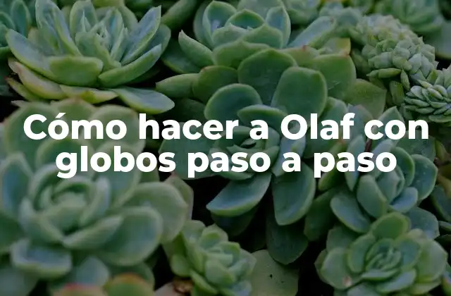 Cómo Hacer a Olaf con Globos Paso a Paso