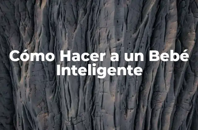 Cómo Hacer a un Bebé Inteligente