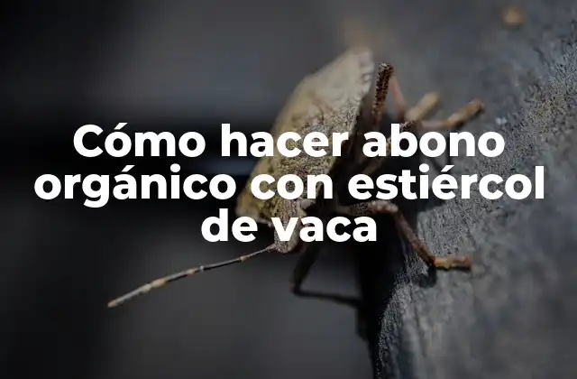 Cómo Hacer Abono Orgánico con Estiércol de Vaca 2 Cómo hacer abono orgánico con estiércol de vaca