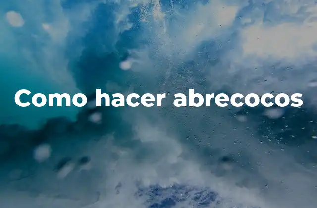 Como Hacer Abrecocos