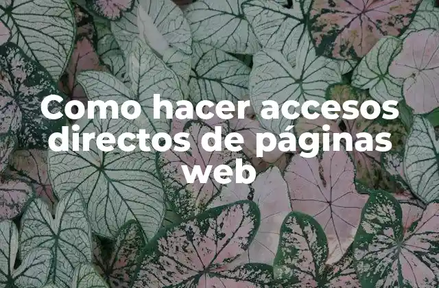 Accesos directos de páginas web