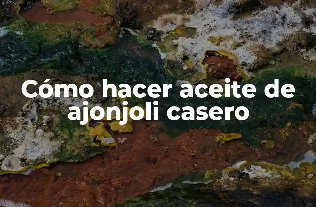 Cómo Hacer Aceite de Ajonjoli Casero