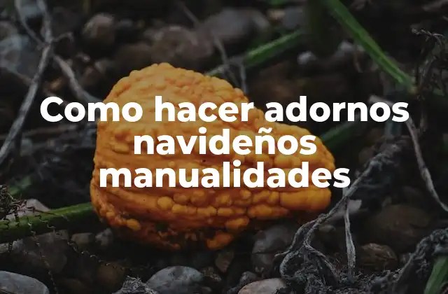 Como Hacer Adornos Navideños Manualidades