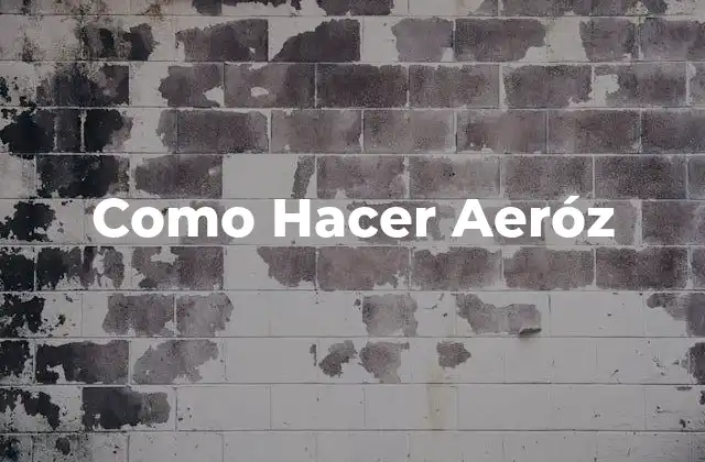 Como Hacer Aeróz 2 ¿Qué es un Aeróz y para qué Sirve?