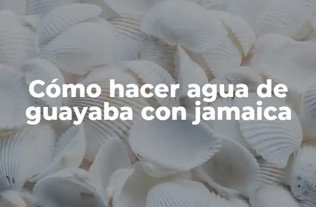 Cómo Hacer Agua de Guayaba con Jamaica