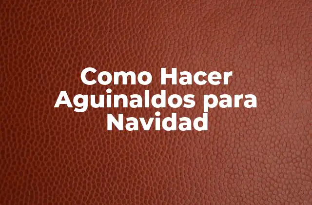 ¿Qué son los Aguinaldos Navideños?