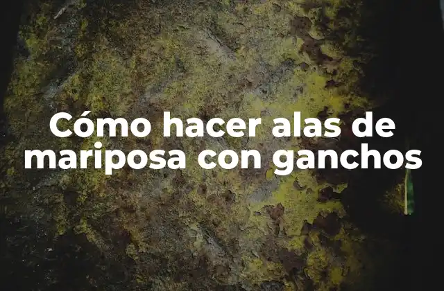 Cómo Hacer Alas de Mariposa con Ganchos