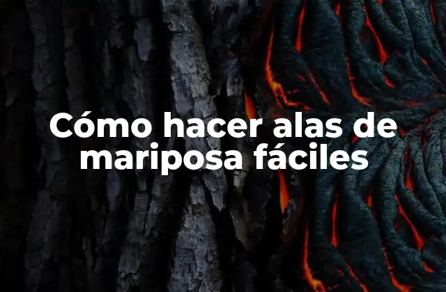 ¿Qué son las alas de mariposa fáciles?