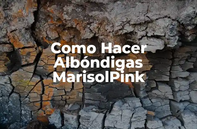 Como Hacer Albóndigas Marisolpink