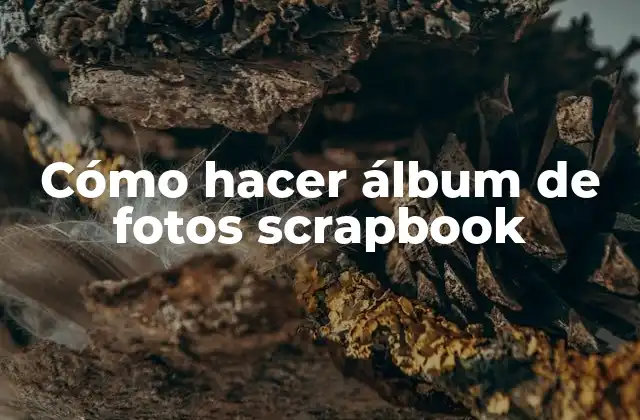 Cómo Hacer Álbum de Fotos Scrapbook