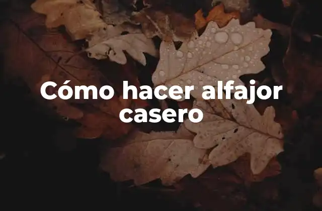 Cómo Hacer Alfajor Casero