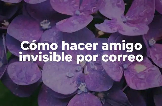 Cómo Hacer Amigo Invisible por Correo