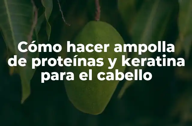Cómo Hacer Ampolla de Proteínas y Keratina para el Cabello