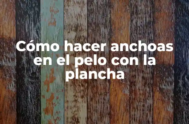Cómo Hacer Anchoas en el Pelo con la Plancha
