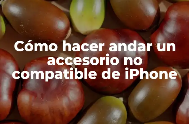 Cómo Hacer Andar un Accesorio No Compatible de Iphone