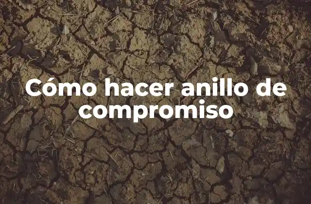 Cómo Hacer Anillo de Compromiso