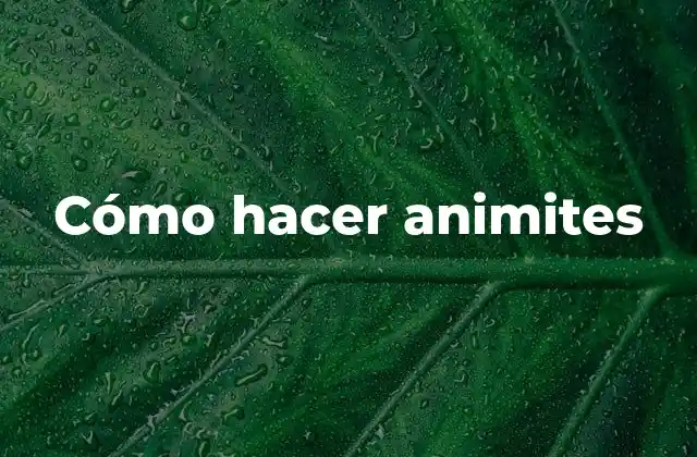 Cómo Hacer Animites