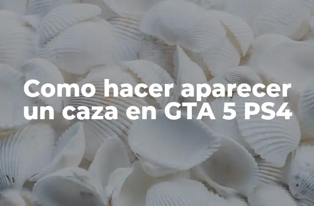Como Hacer Aparecer un Caza en Gta 5 Ps4