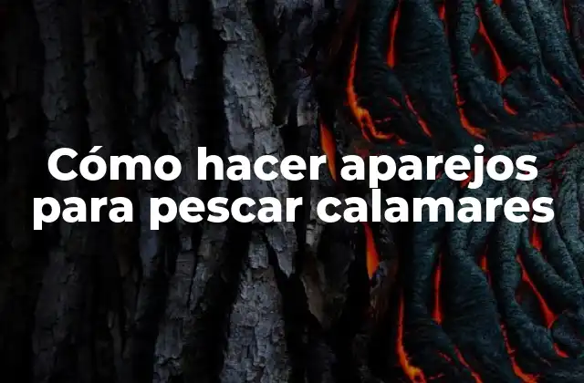 Cómo Hacer Aparejos para Pescar Calamares