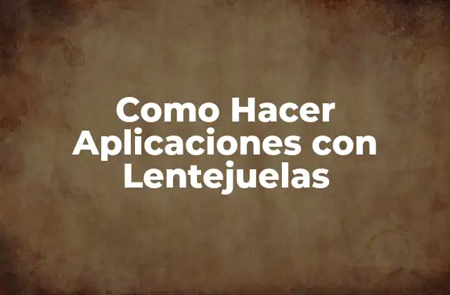 Como Hacer Aplicaciones con Lentejuelas