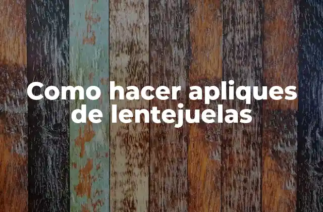 Como Hacer Apliques de Lentejuelas