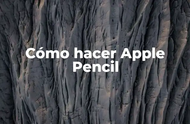 Cómo Hacer Apple Pencil