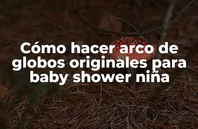 Cómo Hacer Arco de Globos Originales para Baby Shower Niña