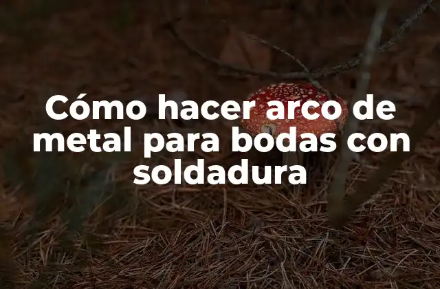 Cómo Hacer Arco de Metal para Bodas con Soldadura 2 Cómo hacer arco de metal para bodas con soldadura