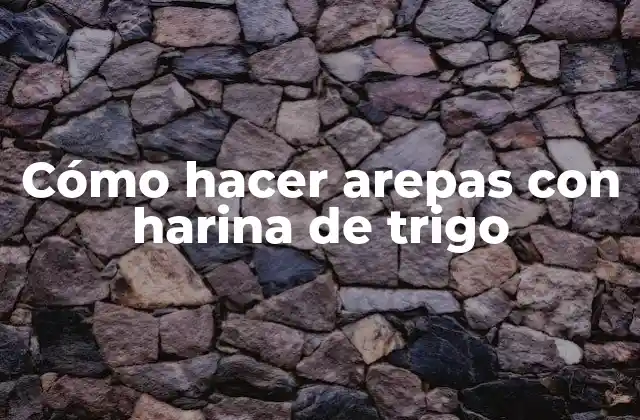 Cómo Hacer Arepas con Harina de Trigo 2 ¿Qué son las arepas con harina de trigo y para qué sirven?