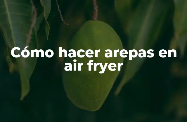 Cómo Hacer Arepas en Air Fryer