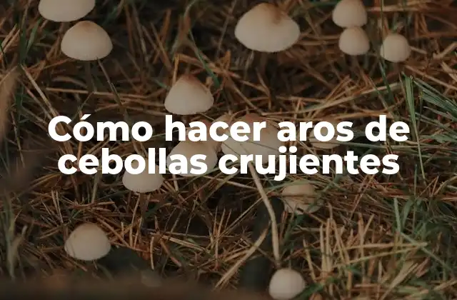 Cómo Hacer Aros de Cebollas Crujientes