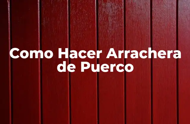 Como Hacer Arrachera de Puerco
