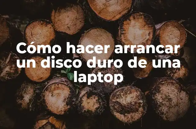Cómo Hacer Arrancar un Disco Duro de una Laptop