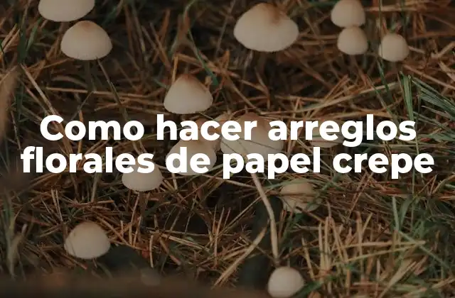Como Hacer Arreglos Florales de Papel Crepe