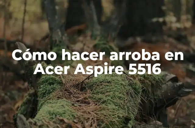 Cómo Hacer Arroba en Acer Aspire 5516