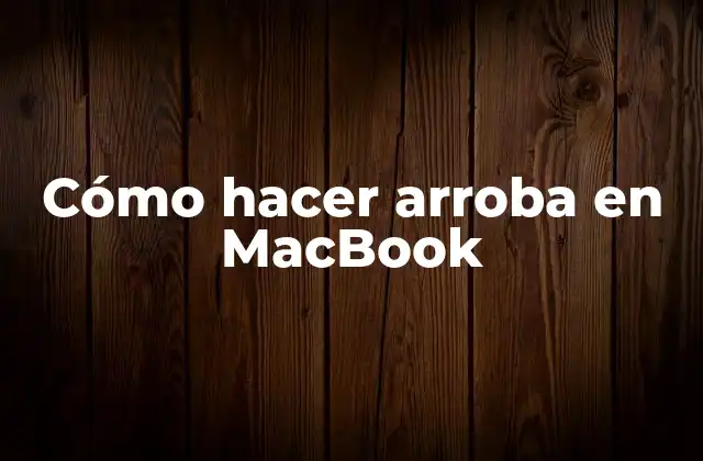 ¿Qué es el símbolo de arroba y para qué sirve?