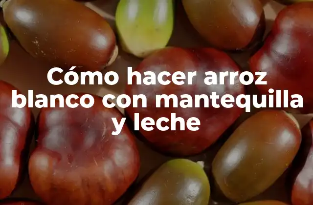 Cómo Hacer Arroz Blanco con Mantequilla y Leche 2 Cómo hacer arroz blanco con mantequilla y leche