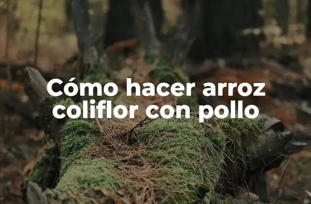 Cómo Hacer Arroz Coliflor con Pollo 2 Cómo hacer arroz coliflor con pollo