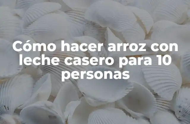 Cómo Hacer Arroz con Leche Casero para 10 Personas