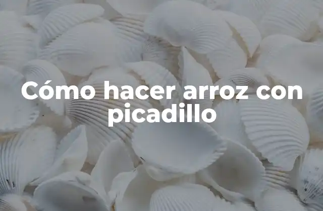 Arroz con picadillo: una deliciosa combinación de sabores