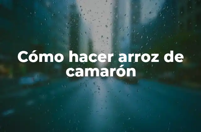¿Qué es el arroz de camarón y para qué sirve?
