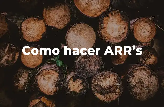Como Hacer Arr's 2 ¿Qué es la tasa de rendimiento contable (ARR)?