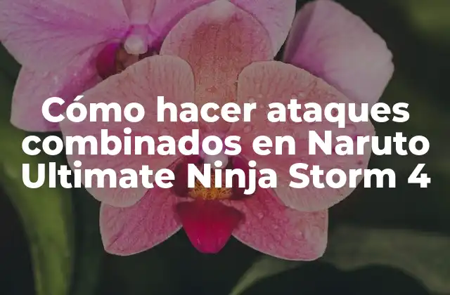 Cómo Hacer Ataques Combinados en Naruto Ultimate Ninja Storm 4